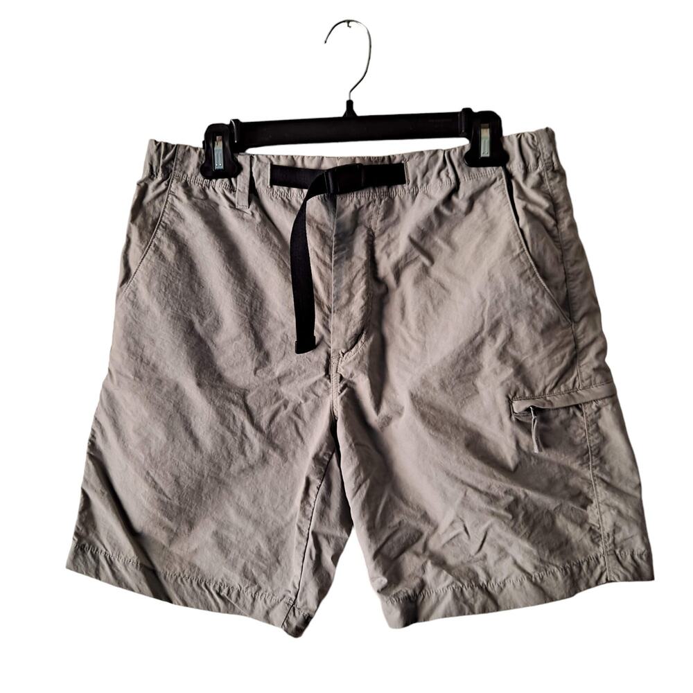 Uniqlo Mens Gray Nylon Lightweight Outdoor Hiking Active Shorts Size Medium